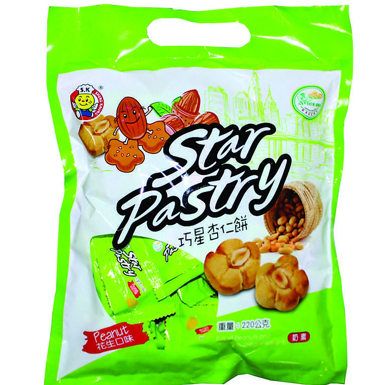 Bánh Hạnh Nhân Đậu Phộng (HÀNG VIỆT NAM XUẤT KHẨU ĐÀI LOAN) 220gr