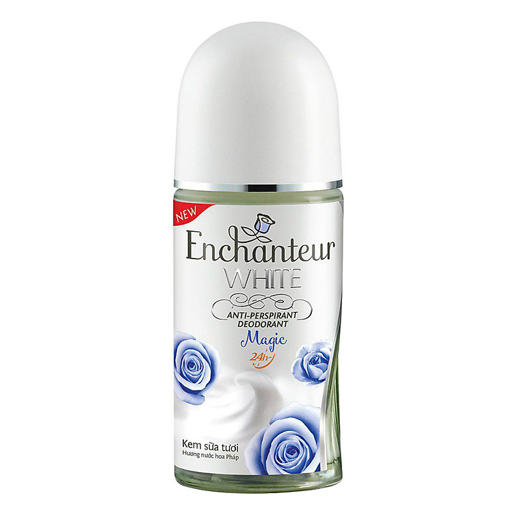 Lăn Khử Mùi Dưỡng Trắng Hương Nước Hoa Enchanteur Magic (50ml) - Tặng Nước Hoa Magic (4.5ml)