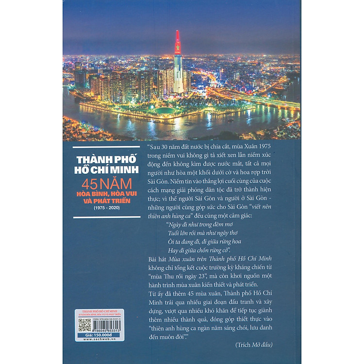 Thành Phố Hồ Chí Minh 45 Năm Hòa Bình, Hòa Vui Và Phát Triển (1975 - 2020) - Ảnh 5