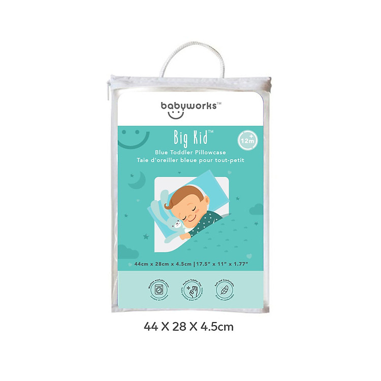 Babyworks Gối ngủ thoáng khí mềm mại, đàn hồi, nâng đỡ đầu và giúp bé ngủ ngon