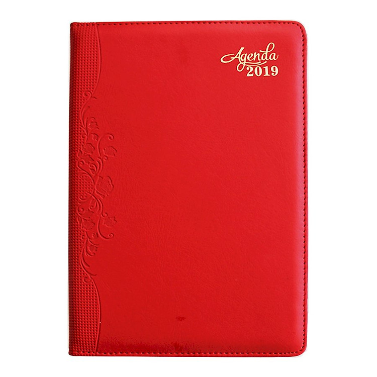 Sổ tay Agenda 2019 cỡ lớn - Đỏ
