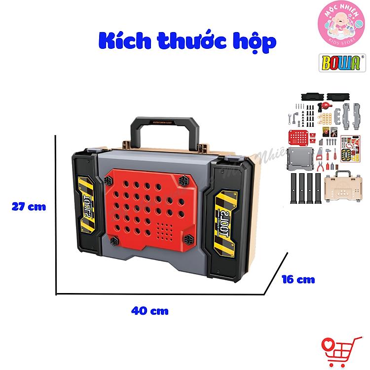 Mua Bộ đồ chơi BOWA 8035A - Bàn công cụ 65 chi tiết Chính hãng Ưu đãi - Hình ảnh 4