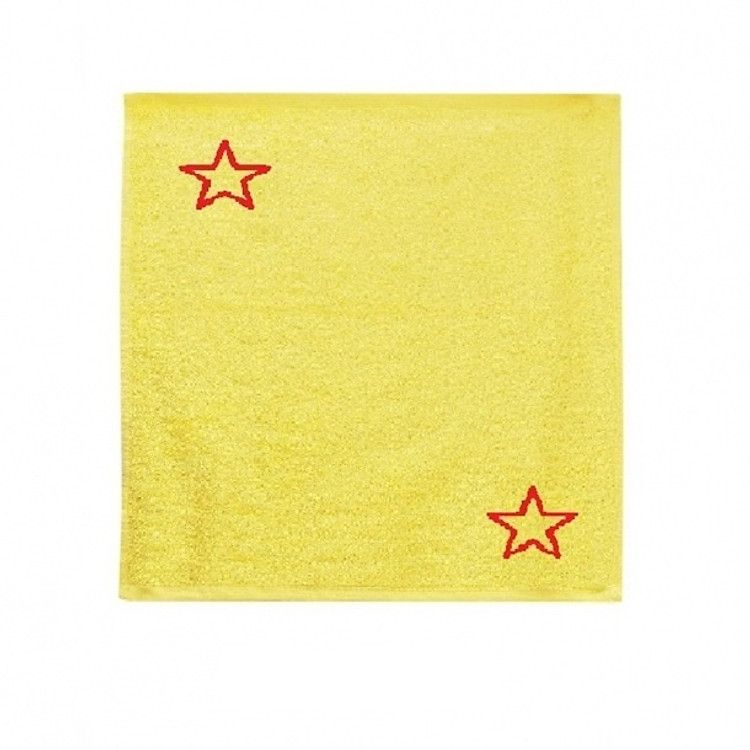 Combo 50 chiếc Khăn mặt mầm non In kí hiệu (màu vàng)