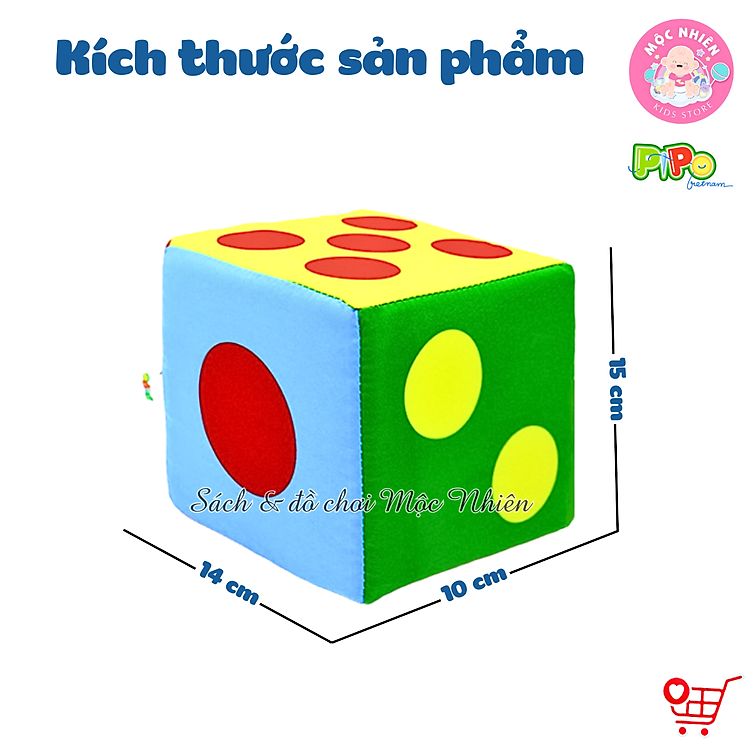 Đồ Chơi Vải Xúc Xắc Âm Thanh Pipo Chính hãng Ưu đãi - Hình ảnh 2
