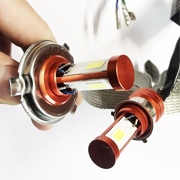 ĐÈN PHA LED CYT 3 TIM ĐÈN PHA XE MÁY, TIẾT KIỆM ĐIỆN NẮNG, KHÔNG GÂY NÓNG BÓNG, AN TOÀN SỬ DỤNG, SIÊU SÁNG - DLCYT3T