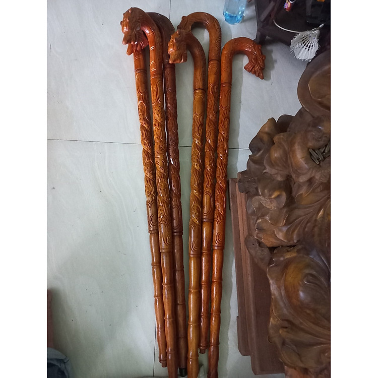 Mua Gậy batong gỗ hương đá cho người già Chính hãng Giá tốt - Hình ảnh 4