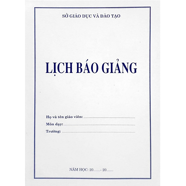 Lịch Báo Giảng (Dành cho cấp 2,3)