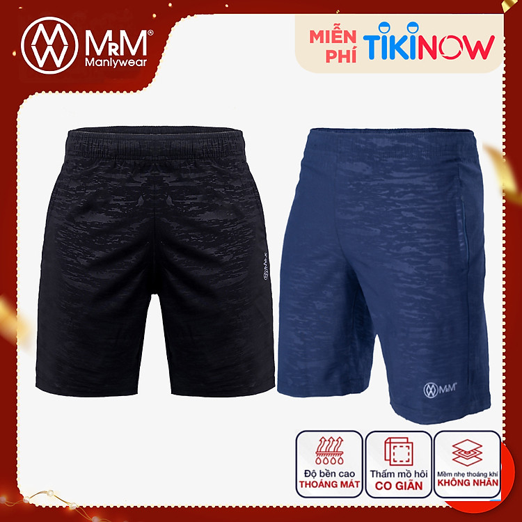 Combo 2 quần đùi nam, quần Short Gió nam thể thao Họa Tiết Rằn Ri trẻ trung năng động, thoáng mát co giãn 4 chiều MRM Manlywear