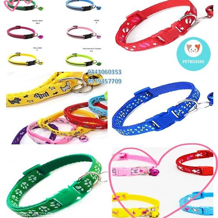 Vòng đeo cổ cho chó mèo có1 chuông