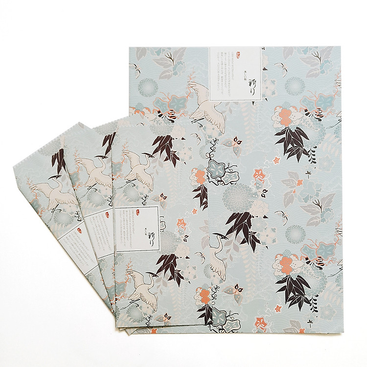 Set giấy viết thư envelope Miss Time họa tiết Nhật Bản EN001