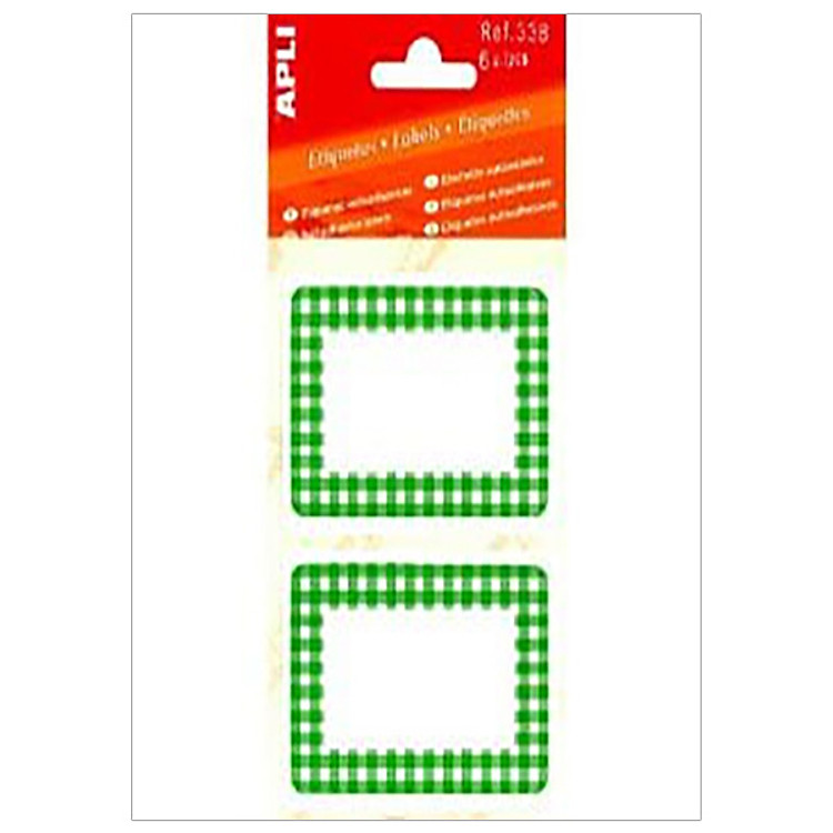 Sticker APLI - Viền Xanh Lá 52 x 78 - 338