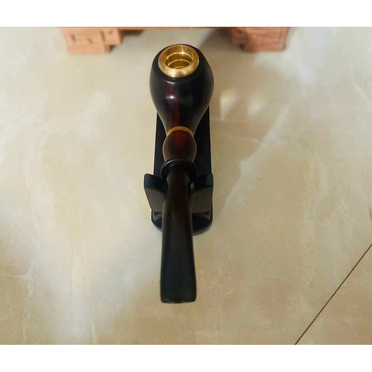 Tẩu hút thuốc đa năng bằng gỗ trắc đỏ đen - Ảnh 2