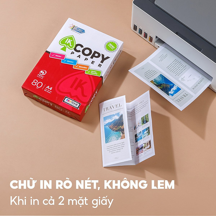 Giấy A4 80gsm IK Copy (500 tờ) - Ảnh 5