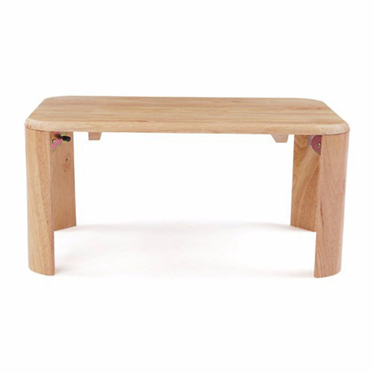 Bàn Trà Gỗ Cao Su Phong Cách Nhật Bản, Chân Bánh Mì Gấp Gọn - Made in Vietnam