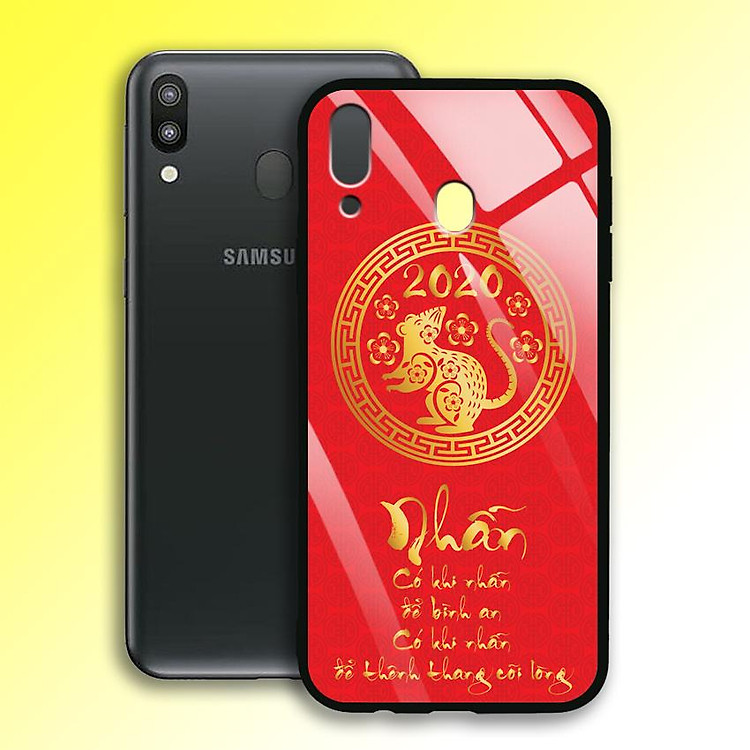 Ốp Lưng Mạ Màu Vàng Ánh Kim cho điện thoại Samsung Galaxy M20 - 03042 7988 MOUSE08 - NHẪN - Hàng Chính Hãng