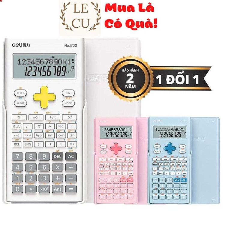 Máy tính kỹ thuật Deli (Trắng) - Ảnh 2