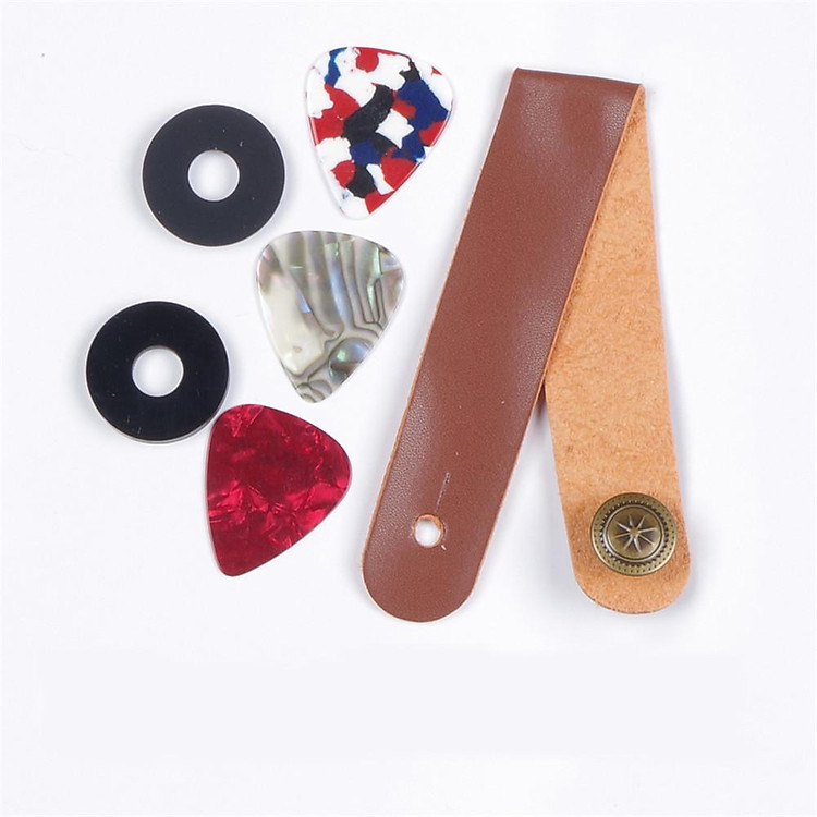 Guitar Strap Acoustic Guitar Electric Guitar Strap Non-slip Mat Leather Strap