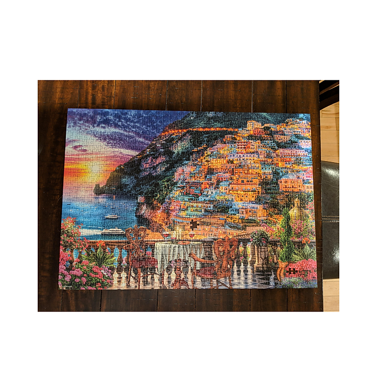 Puzzle Dinner in Positano 1000 mảnh Chính hãng Giá tốt - Hình ảnh 3