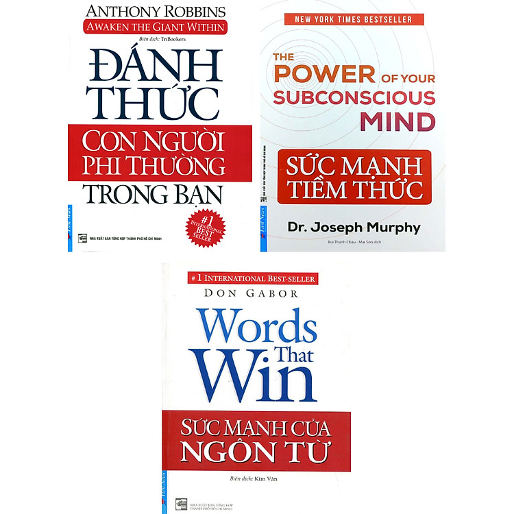 Combo Sức Mạnh Của Ngôn Từ + Sức Mạnh Tiềm Thức + Đánh Thức Con Người Phi Thường Trong Bạn (Bộ 3 Cuốn)