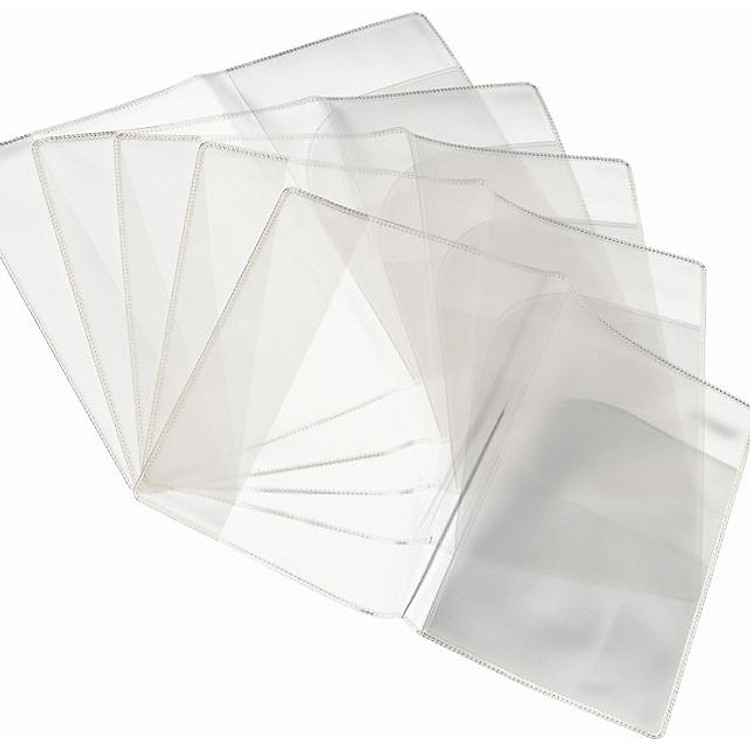 Combo 5 bao passport trong suốt đựng hộ chiếu loại dày 3 ngăn