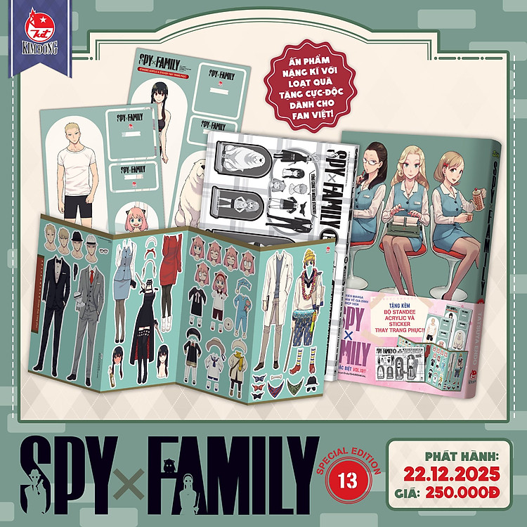 Truyện tranh Spy x Family full 13 tập + Tặng Poster + Ống (Chang Book)