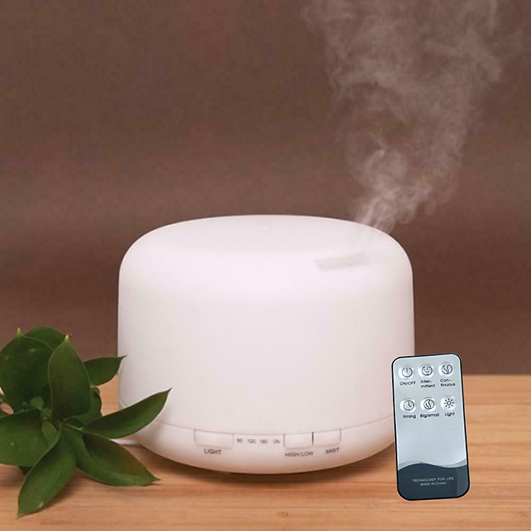 Máy Xông Tinh Dầu Siêu Âm Dung Tích Lớn 500ml Có Điều Khiển Từ Xa