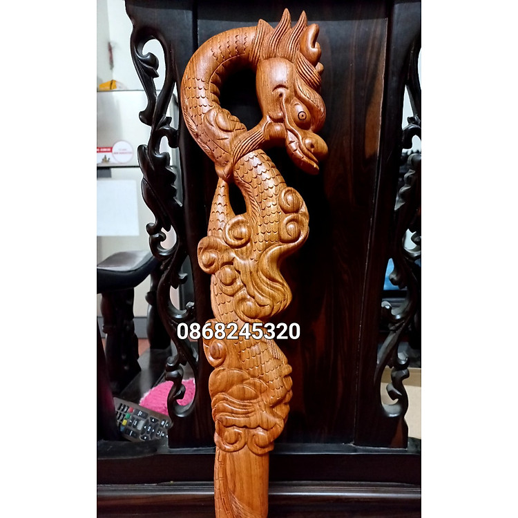 Gậy batoong gỗ hương đá cho người già Chính hãng Ưu đãi - Hình ảnh 3