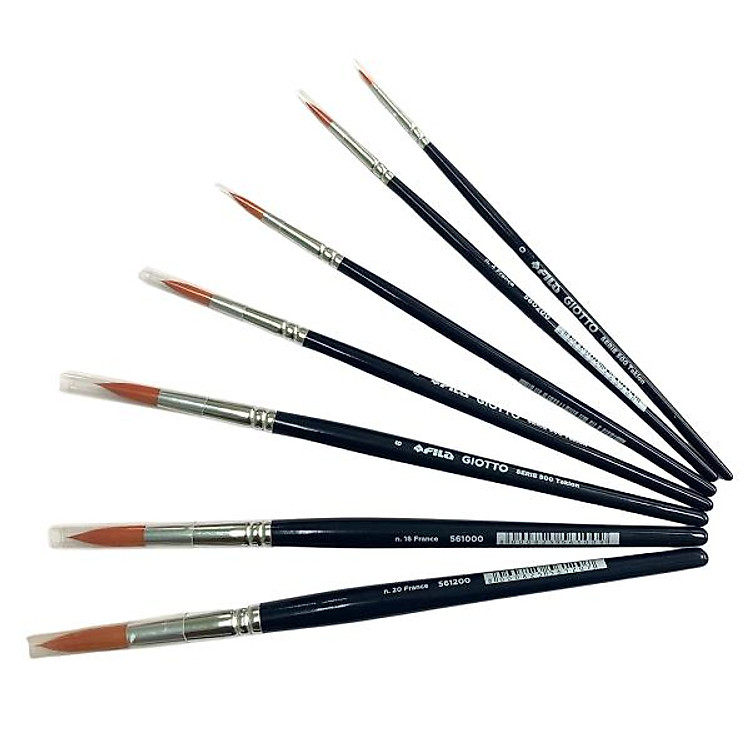 Cọ Vẽ Đầu Tròn GIOTTO Pennelli Serie 500 Taklon F567000 - Ảnh 2