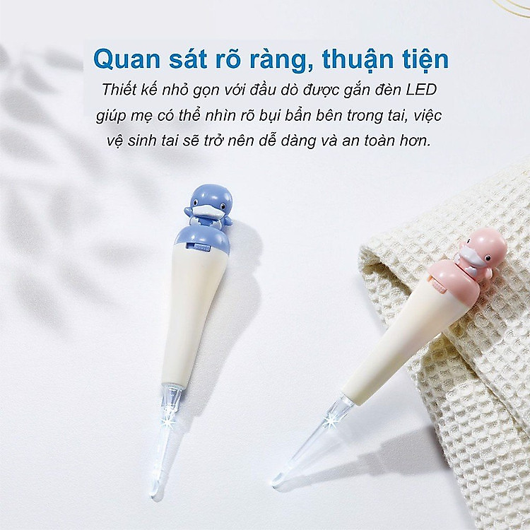 Ráy tai có đèn KUKU KU3036 - Hồng Chính hãng Giá rẻ - Hình ảnh 3