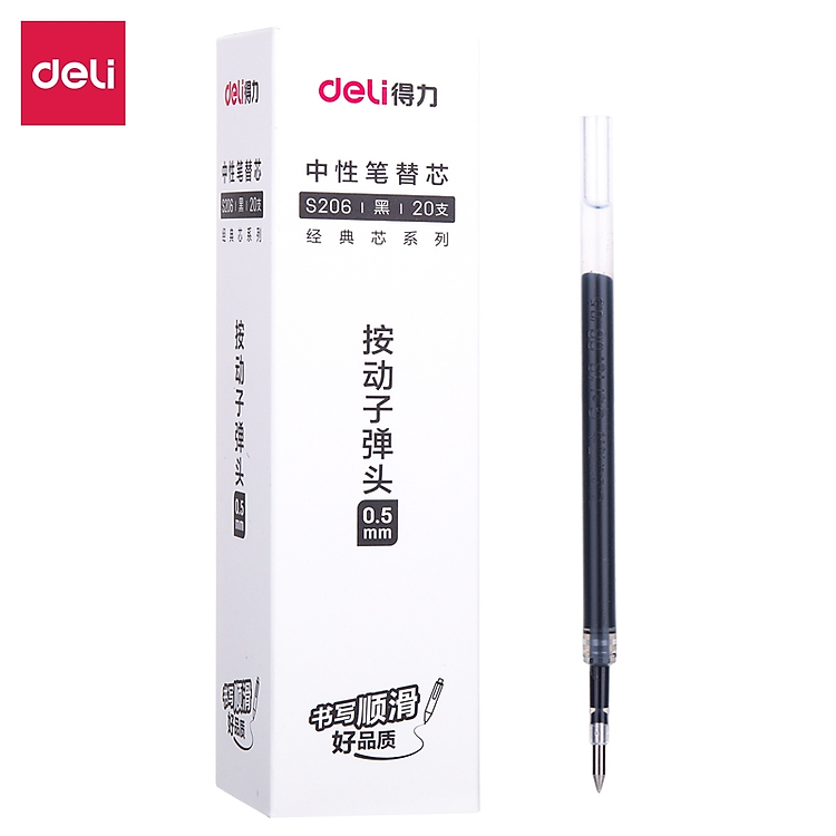 Ruột Bút Gel Deli S221 0.5mm (20 ngòi)