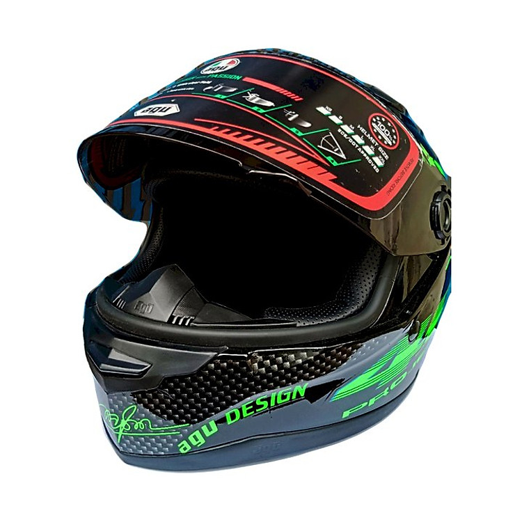 Nón Bảo Hiểm fullface AGU tem 46 PRO - Mũ Bảo Hiểm Phượt