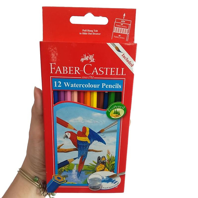 Chì Màu Nước Parrot Faber-Castell (12 màu) - Ảnh 3