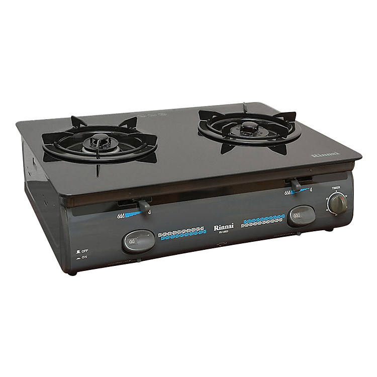 Bếp Gas Dương Rinnai RV-4600GLT(N) - Xám - Hàng Chính Hãng