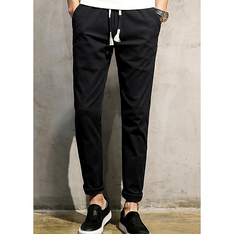 Quần jogger kaki thời trang nam , dễ dàng phối đồ 107 Đen