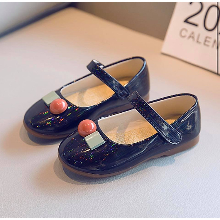 Giày búp bê bé gái da bóng