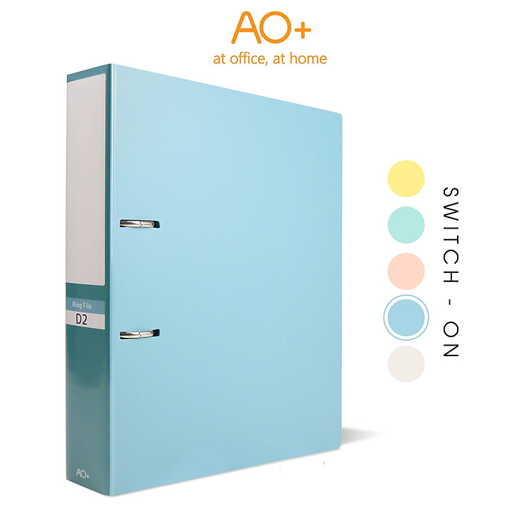Bìa Còng D2 Switch ON AO+ (A4, 2 Nhẫn 3.5cm) - Xanh dương - Ảnh 2