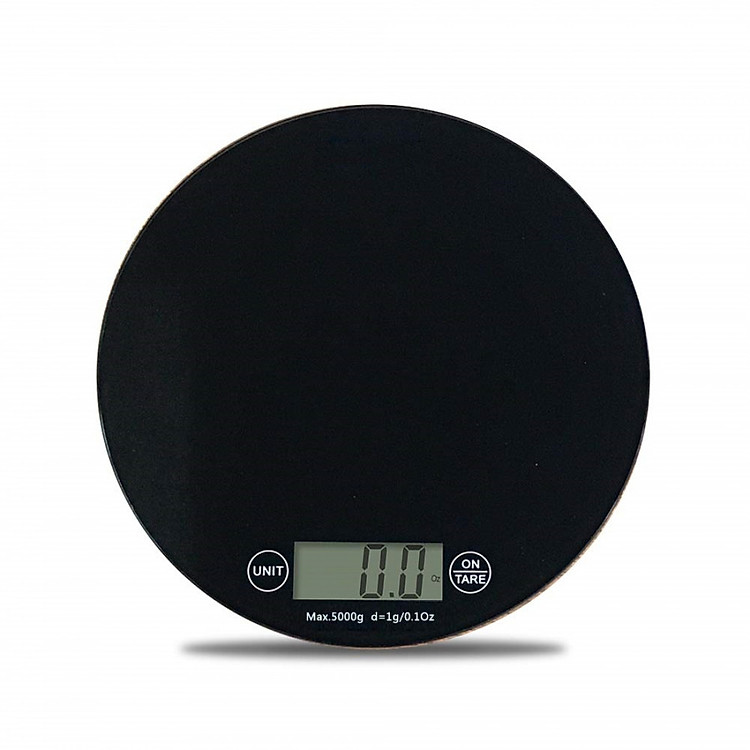 Cân tiểu ly điện tử 5kg tròn mặt kính phím cảm ứng. Cân tiểu li điện tử có độ chính xác cao