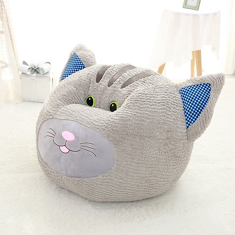 GHẾ LƯỜI TRỤ TRÒN HÌNH GẤU BÔNG CAO CẤP