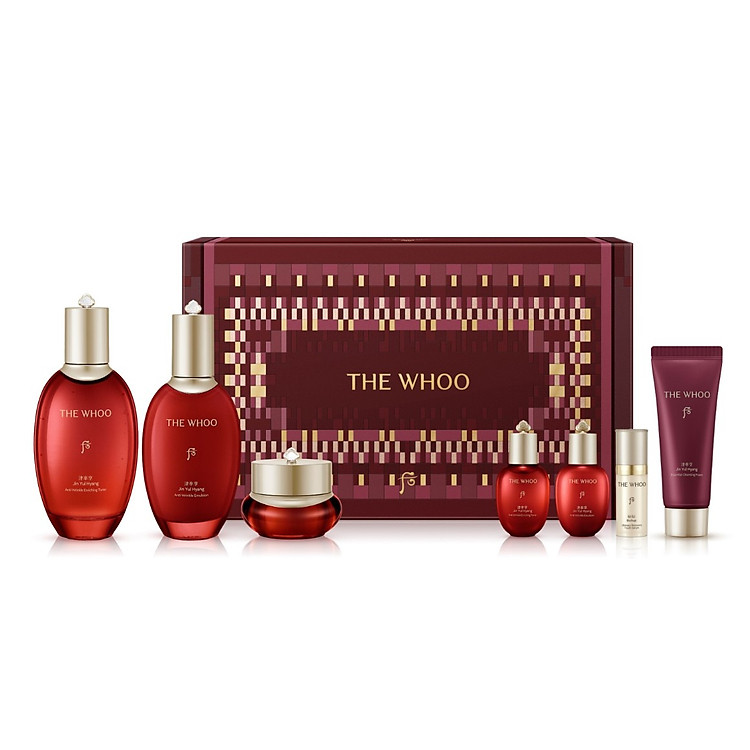 Bộ sản phẩm dưỡng ẩm và tăng độ đàn hồi Whoo Jinyulhyang 3pcs set