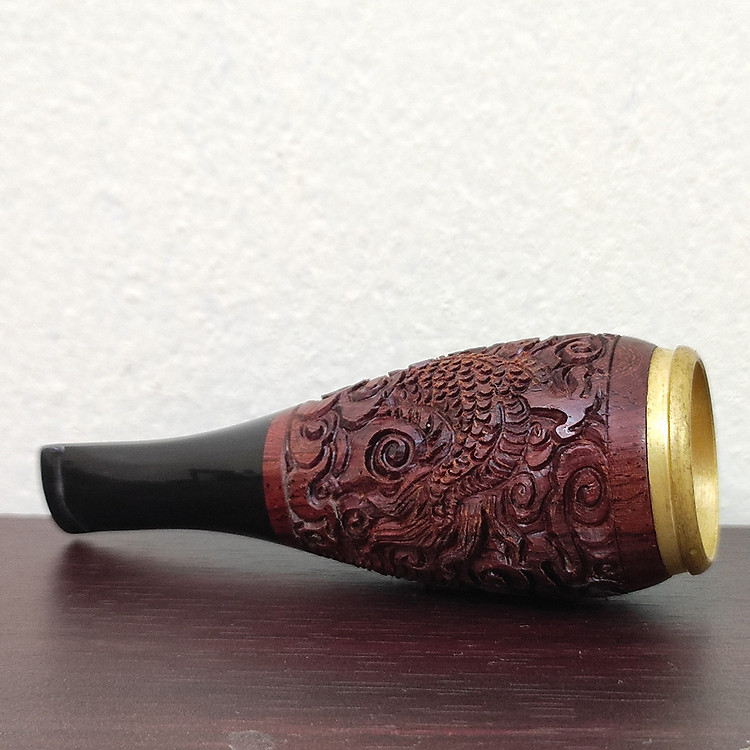 Tẩu Bắt Tóp Ci gar TG012 Ring Size 40-60 Bằng Gỗ Khắc Họa Tiết - Ảnh 6