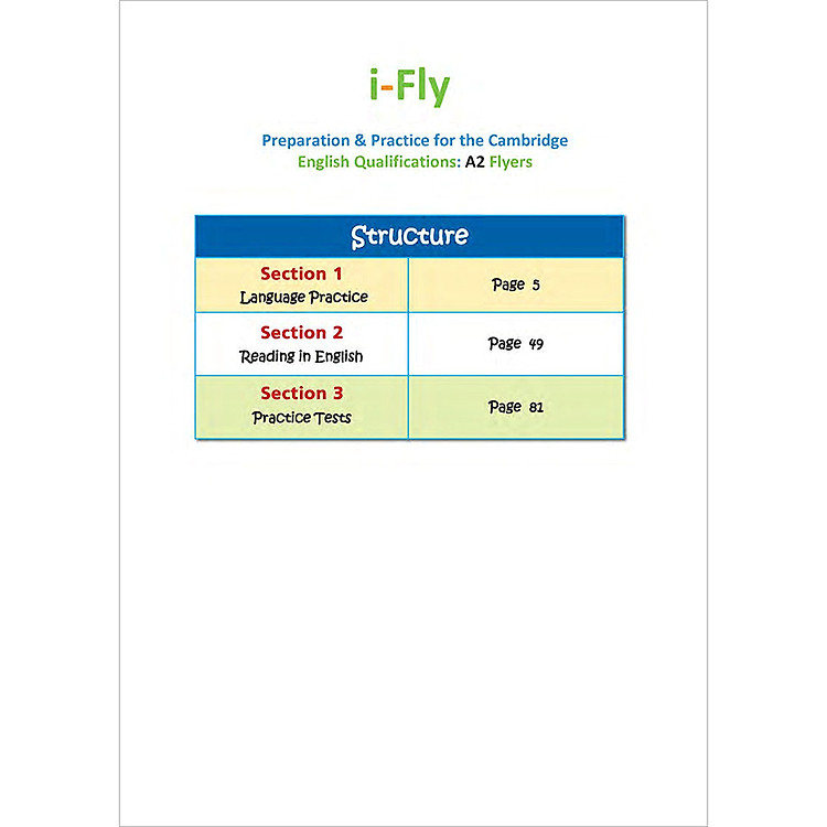 I-Fly (For Revised Exam From 2018 - A2 Flyers Exam And 2 Complete Practice Tests) - Ảnh 2