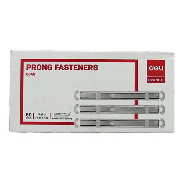 Nẹp Tài Liệu Sắt 80mm Deli 5549 (50 nẹp)