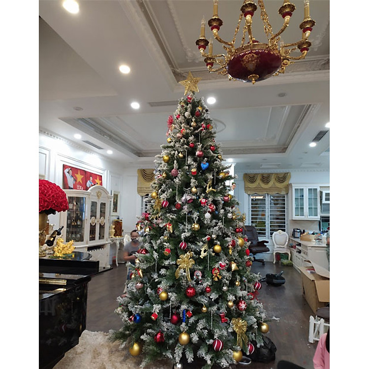 Cây thông Noel phủ tuyết cao 1m8 - Ảnh 4