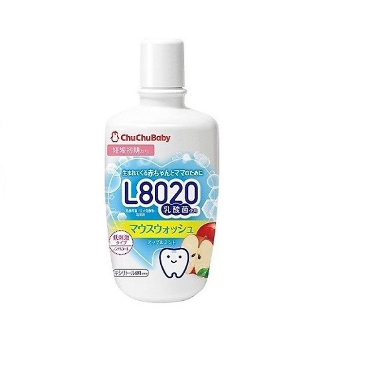 Nước Súc Miệng Lợi Khuẩn L8020 Ngừa Sâu Răng Chuchubaby Vị Táo Bạc Hà Cho Bé - Mẹ Bầu