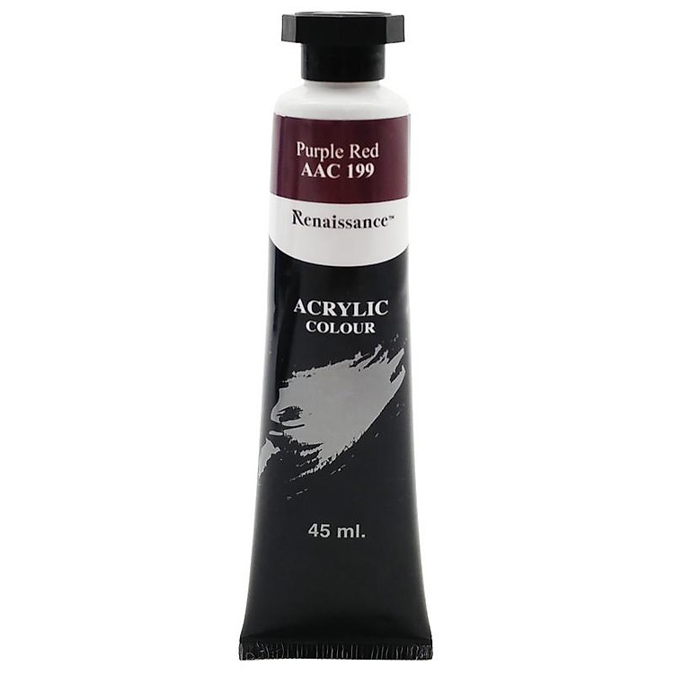 Tuýp Màu Acrylic 45 ml - Renaissance #199 (Purple Red) - Ảnh 2
