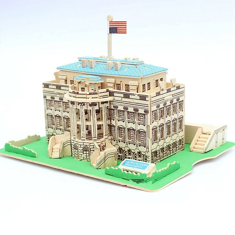 Đồ chơi lắp ráp gỗ 3D Mô hình Nhà Trắng White House