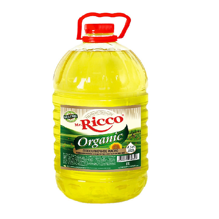 Dầu hướng dương ORGANIC MR.RICCO chai 5 lít