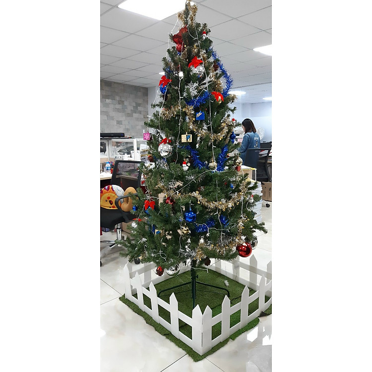 Cây thông noel màu xanh cao 2m