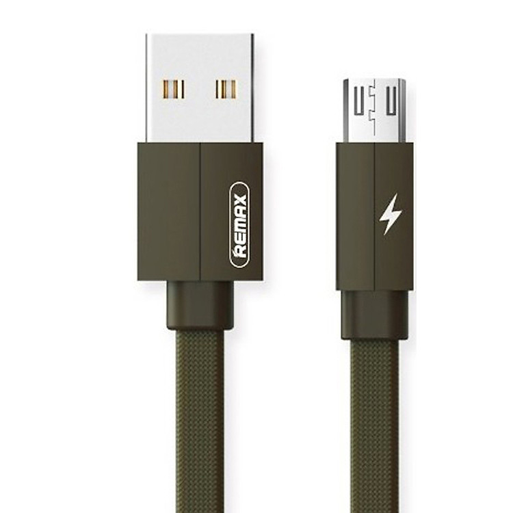 Cáp Micro Remax Kerolla sạc nhanh ( Xanh rêu ) - Hàng Chính Hãng