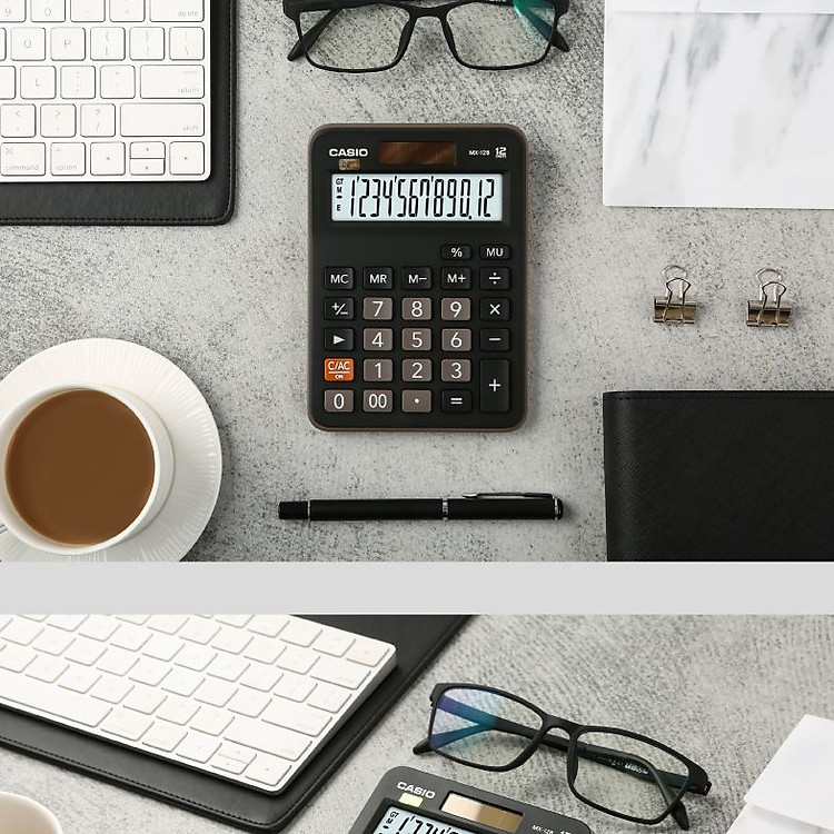 Máy Tính Cỡ Nhỏ Casio MX-12B - Đen - Ảnh 3